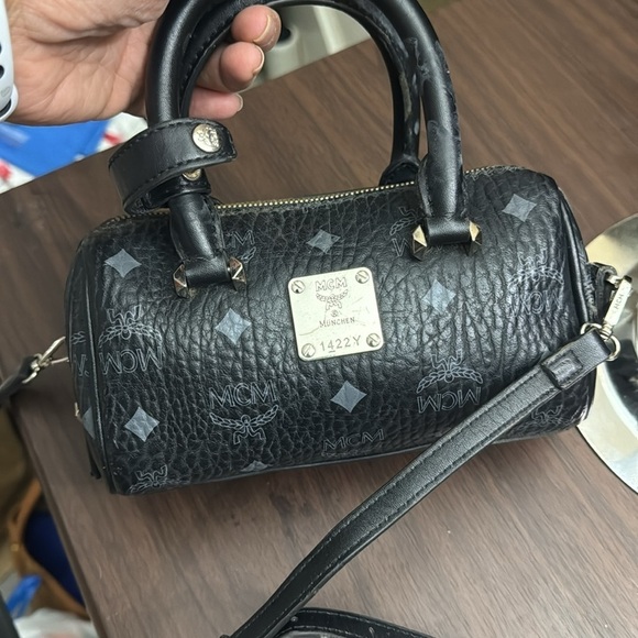 MCM Micro Bag in Black Monogram - Picture 5 of 12